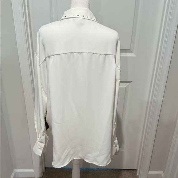 Vince Camuto Ivory Studded Blouse - Picture 4 of 9